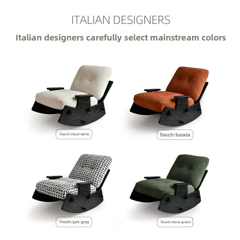 Solid wood rocking chair single recliner home balcony retro leisure chair sleepable reclining living room lazy sofa chair
Solid wood rocking chair single recliner home balcony retro leisure chair sleepable reclining living room lazy sofa chair