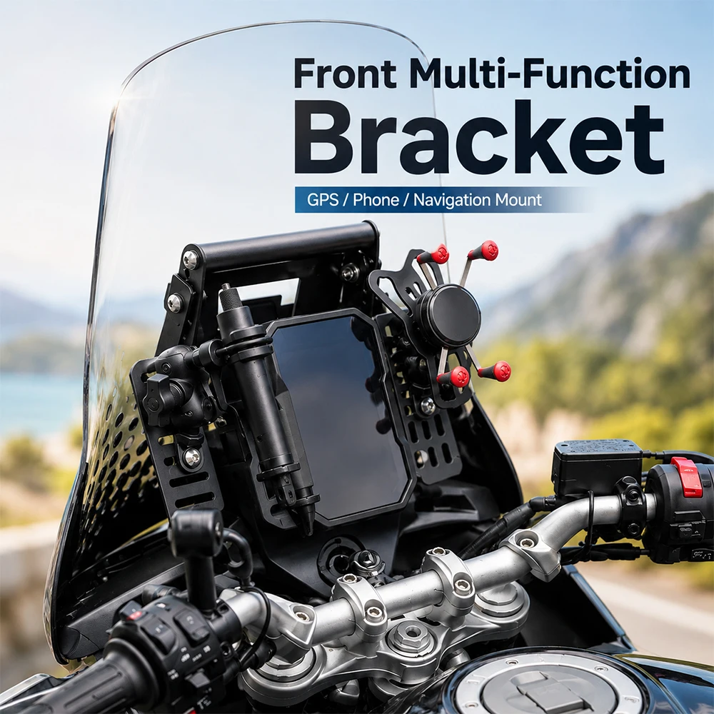 Motorcycle Front Multi-Function Bracket Handlebar Mount Plate GPS Phone Holder Navigation Support Rack
Motorcycle Front Multi-Function Bracket Handlebar Mount Plate GPS Phone Holder Navigation Support Rack