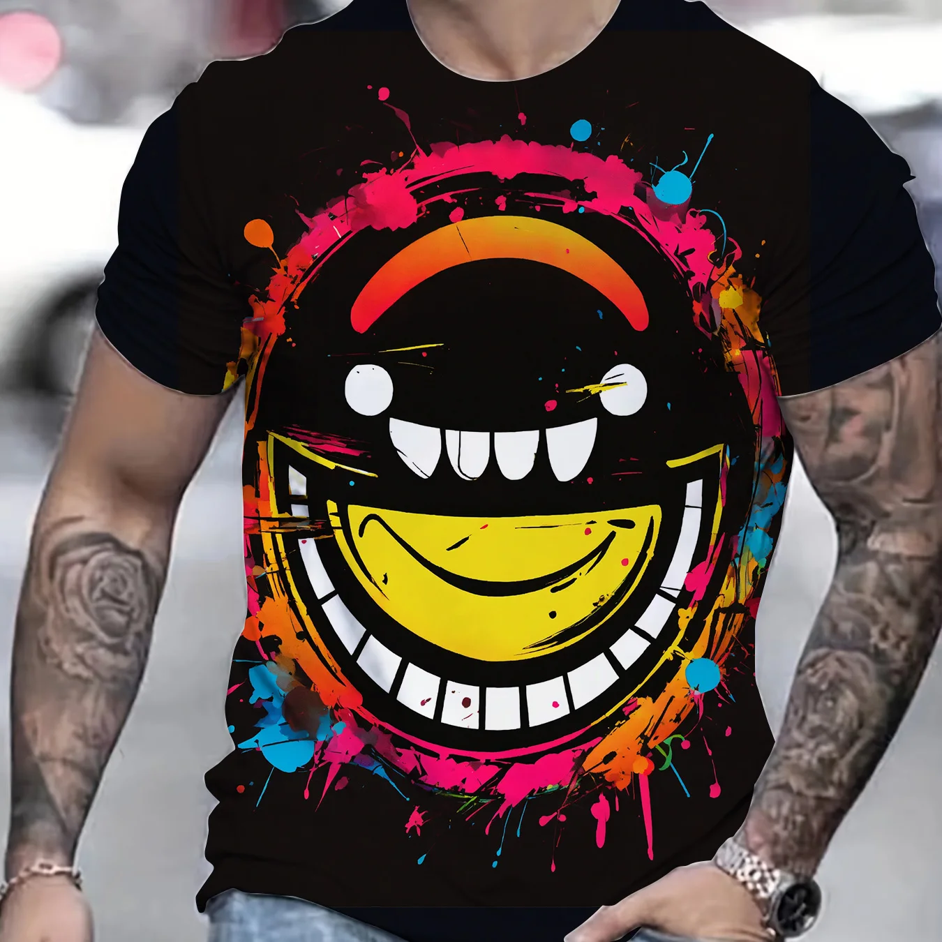 Simple Casual Men's Crew-Neck Short-Sleeved T-Shirt Large Size Lightweight Breathable Fitness T-Shirts Fashion Print Tops Tee
Simple Casual Men's Crew-Neck Short-Sleeved T-Shirt Large Size Lightweight Breathable Fitness T-Shirts Fashion Print Tops Tee