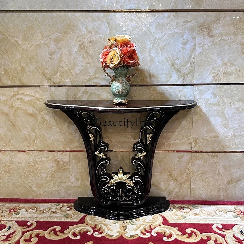 02 French solid wood entrance table, European hollow carved decoration light luxury entrance table, living room sofa back few
02 French solid wood entrance table, European hollow carved decoration light luxury entrance table, living room sofa back few