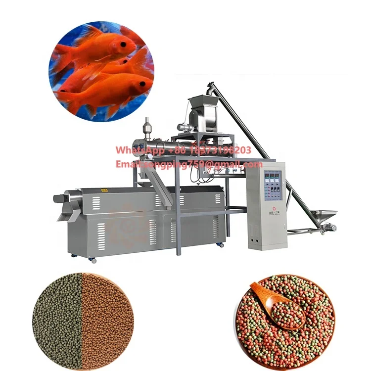 Новый двухшнековый экструдер для производства плавающих и тонущих кормов для рыб, малогабаритная линия, с насосом и редуктором PLC
Новый двухшнековый экструдер для производства плавающих и тонущих кормов для рыб, малогабаритная линия, с насосом и редуктором PLC