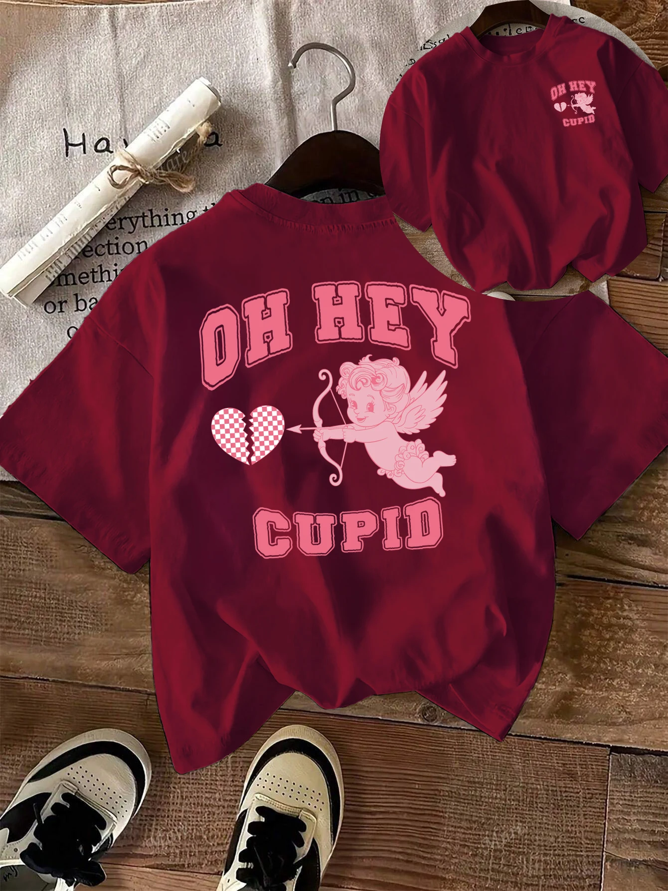 Футболка с принтом Oh Hey Cupid Angel Boy, женские хлопковые летние футболки, универсальная летняя одежда, удобная уличная одежда Y2K
Футболка с принтом Oh Hey Cupid Angel Boy, женские хлопковые летние футболки, универсальная летняя одежда, удобная уличная одежда Y2K