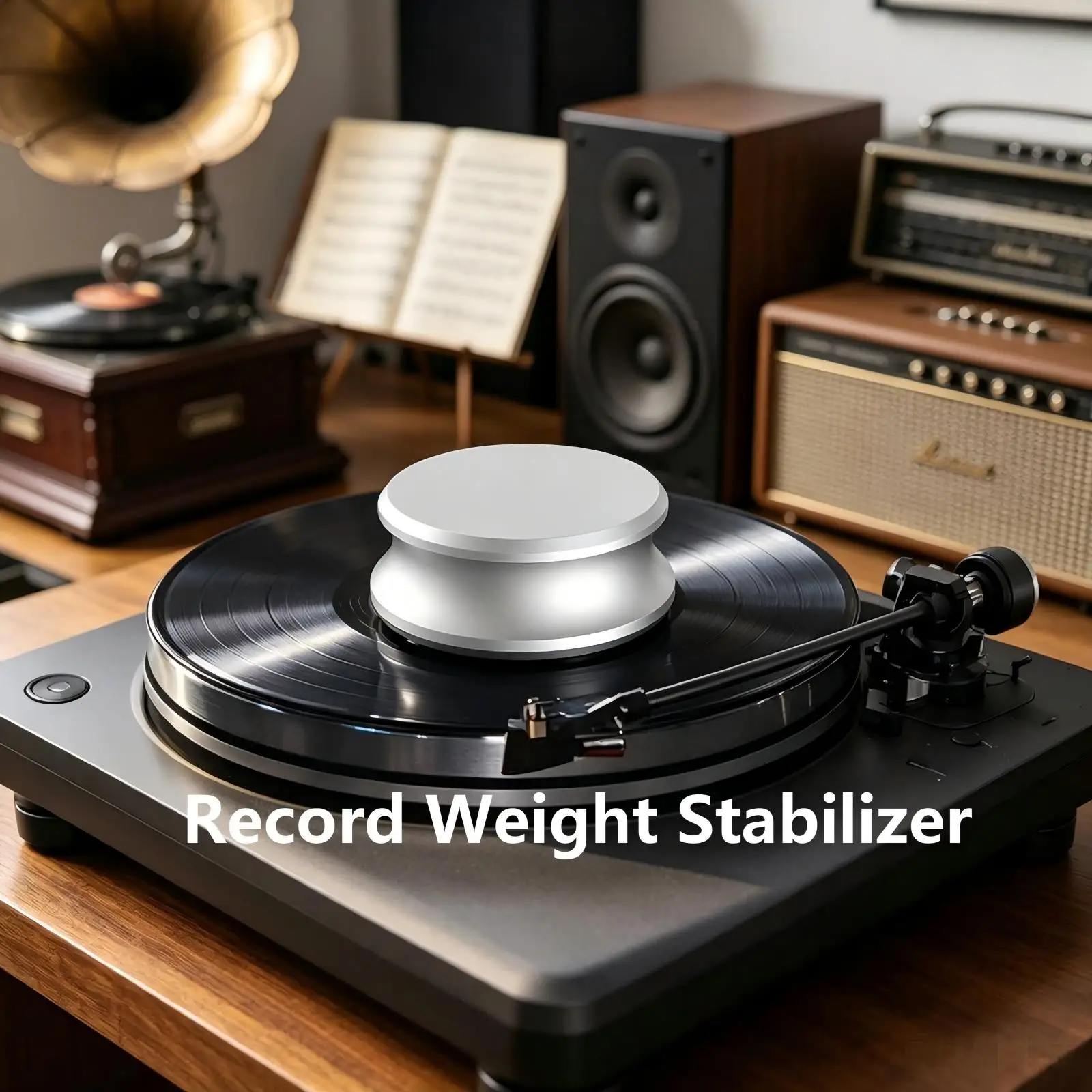 Preffair LP280 HiFi Aluminum Vinyl 280g Record Weight Stabilization Plate Balance Clamp Turntable LP Record Play Accessory
Preffair LP280 HiFi Aluminum Vinyl 280g Record Weight Stabilization Plate Balance Clamp Turntable LP Record Play Accessory