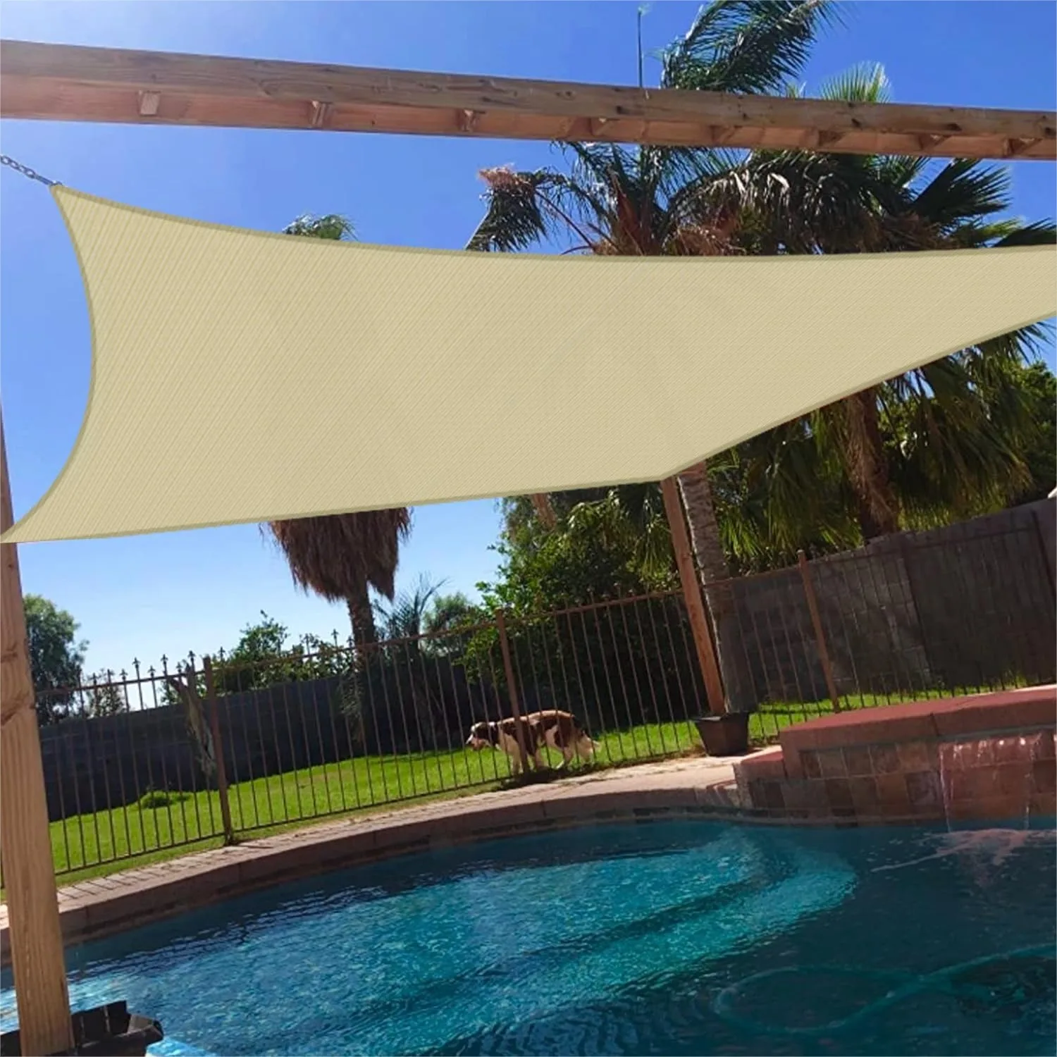 Sun Shade Sail 10x14 ft Rectangle UV Block Outdoor Canopy for Patio Backyard Pergola Deck Garden Beige
Sun Shade Sail 10x14 ft Rectangle UV Block Outdoor Canopy for Patio Backyard Pergola Deck Garden Beige