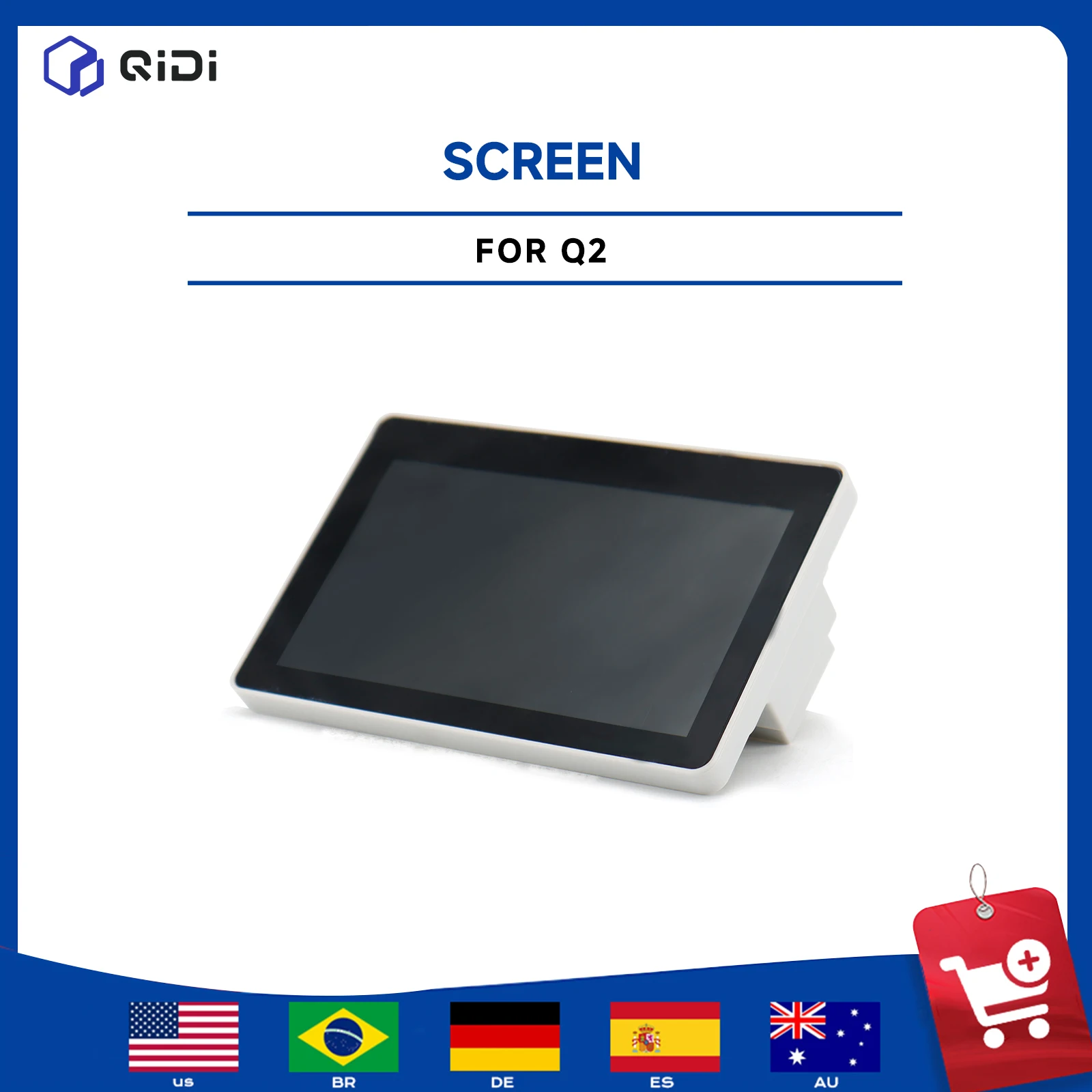 QIDI Q2 4.3'' Touchscreen Display Replacement Part | Original IPS LCD Screen for Q2 / Q2C 3D Printer | Plug & Play Control Panel
QIDI Q2 4.3'' Touchscreen Display Replacement Part | Original IPS LCD Screen for Q2 / Q2C 3D Printer | Plug & Play Control Panel