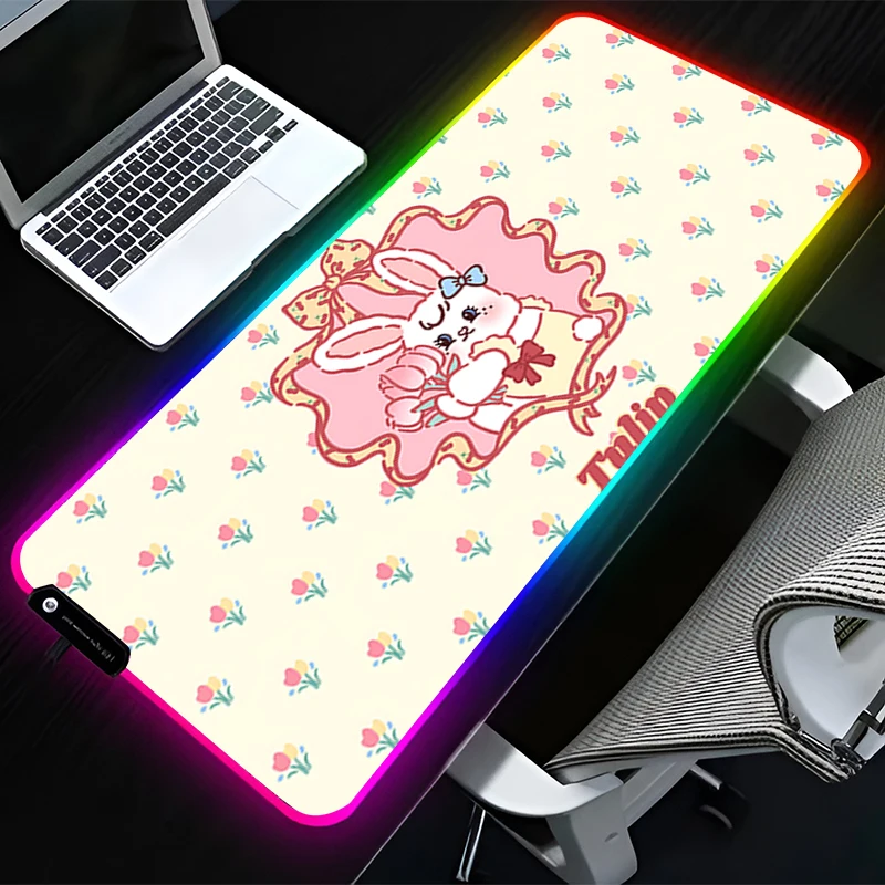 RGB LED Mouse Pad Rubber HD Mousepad Extended Pad PC Accessories Desk Mat Non Slip Gaming Mats Bunny Rabbit Office Keyboard Pad
RGB LED Mouse Pad Rubber HD Mousepad Extended Pad PC Accessories Desk Mat Non Slip Gaming Mats Bunny Rabbit Office Keyboard Pad