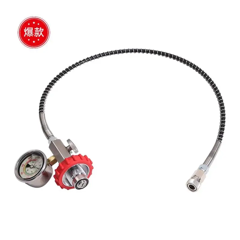 24Inch Fill Station Charging Adaptor Adaptor From Scuba Tank BP:1600Bar WP:630Bar Connector For PCP Air Refill
24Inch Fill Station Charging Adaptor Adaptor From Scuba Tank BP:1600Bar WP:630Bar Connector For PCP Air Refill