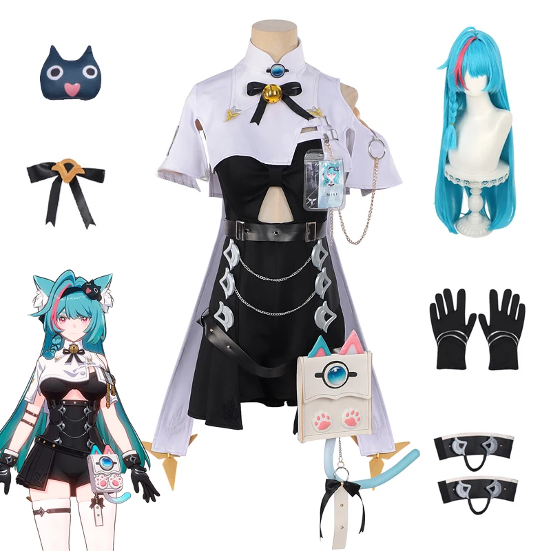 Neverness to Everness NTE Mint Cosplay Costume Dress Set Green Wig Women Halloween Carnival Comic Game Role Playing Outfit
Neverness to Everness NTE Mint Cosplay Costume Dress Set Green Wig Women Halloween Carnival Comic Game Role Playing Outfit