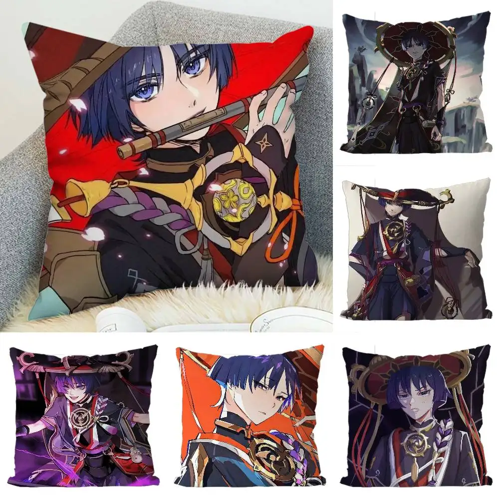 Genshin Impact Wanderer Pillow Case Luxury Double-sided For Car Pillows 45x45 Cushions Cover Home And Decoration Sofa Pillowcase 
Genshin Impact Wanderer Pillow Case Luxury Double-sided For Car Pillows 45x45 Cushions Cover Home And Decoration Sofa Pillowcase
