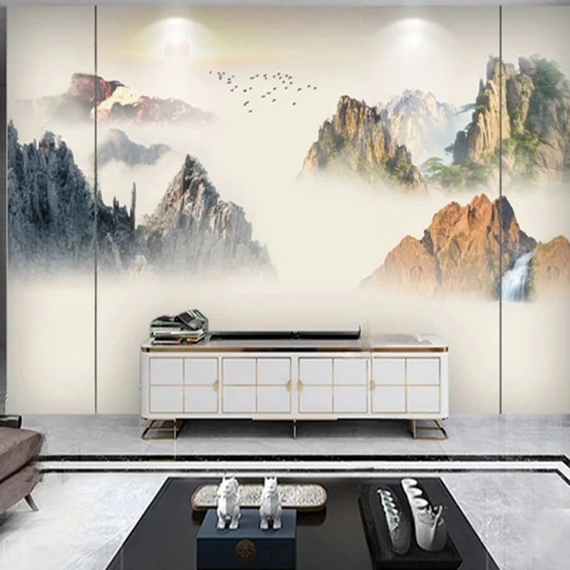 Custom Printed Wall Murals Wallpaper Design Chinese-Style Mountain Sunset Landscape Art Natural Wall Coverings for Home Office
Custom Printed Wall Murals Wallpaper Design Chinese-Style Mountain Sunset Landscape Art Natural Wall Coverings for Home Office