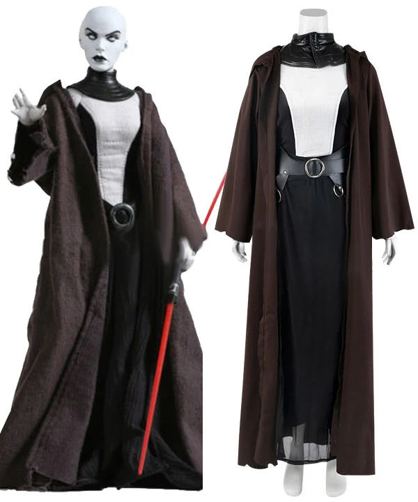 Movie Cosplay Asajj Ventress Cosplay Costume Outfits Asajj Black Uniform Women Robe Suit Full Set Custom Made
Movie Cosplay Asajj Ventress Cosplay Costume Outfits Asajj Black Uniform Women Robe Suit Full Set Custom Made