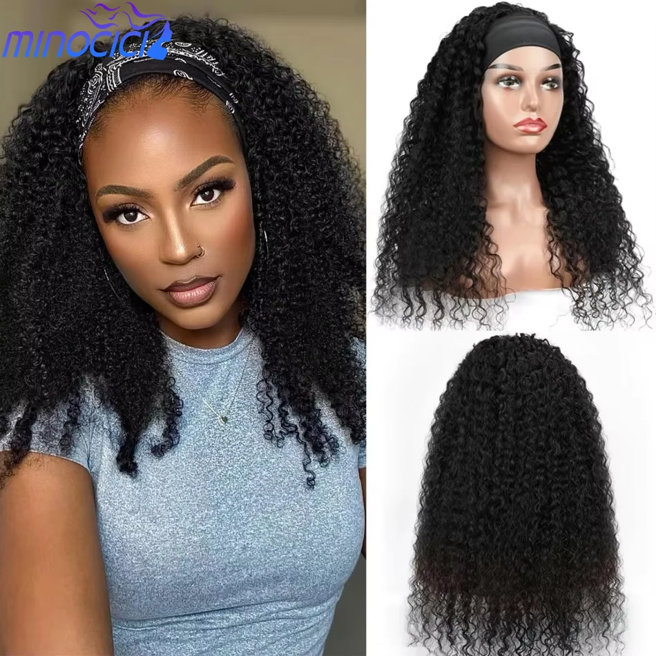Kinky Curly Headband Wig Human Hair 30 38Inch Headband Wigs For Women Deep Wave Curly Human Hair Wigs Glueless Wig Natural Black
Kinky Curly Headband Wig Human Hair 30 38Inch Headband Wigs For Women Deep Wave Curly Human Hair Wigs Glueless Wig Natural Black