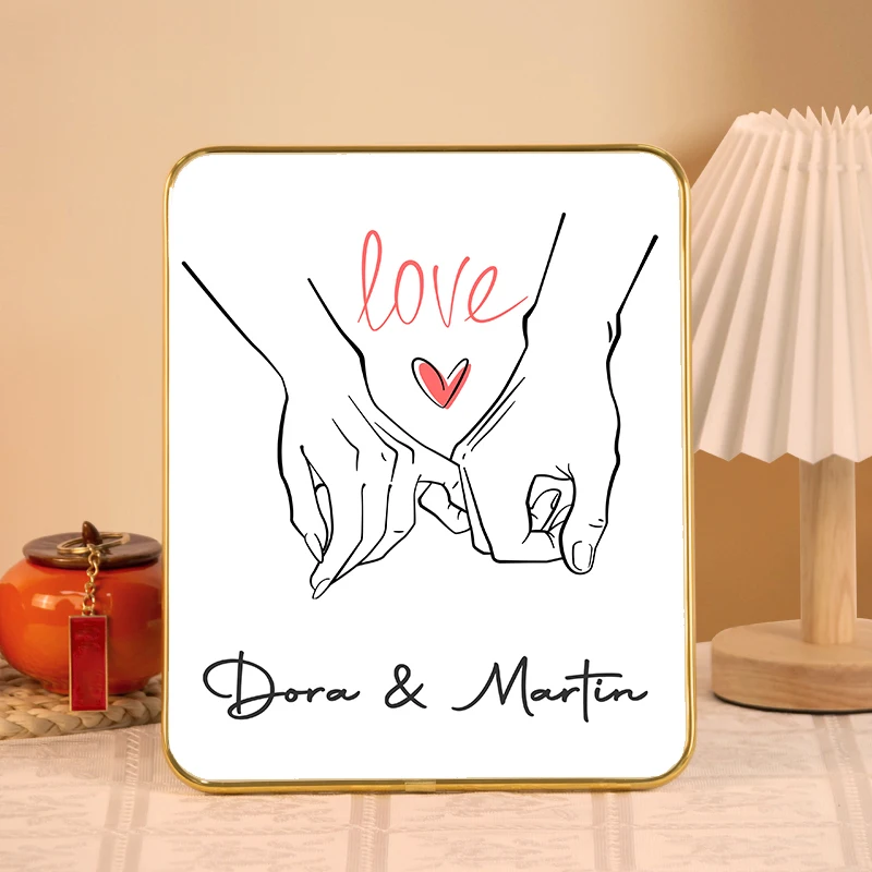 Minimalism Hand in hand Custom Lover Name Print Ornaments With Frame Painting For Bedroom Decor Girlfriend Gift
Minimalism Hand in hand Custom Lover Name Print Ornaments With Frame Painting For Bedroom Decor Girlfriend Gift