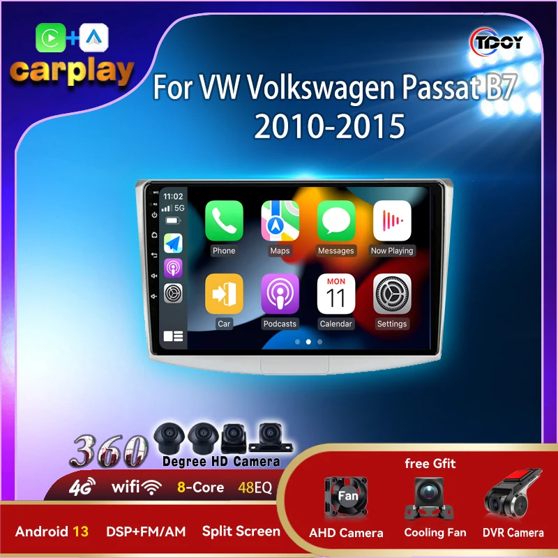 2Din Android Carplay Android Auto wireless For Audi VW Volkswagen Passat B7 2010-2015 Amplifier Car Radio Multimedia Player Auto
2Din Android Carplay Android Auto wireless For Audi VW Volkswagen Passat B7 2010-2015 Amplifier Car Radio Multimedia Player Auto