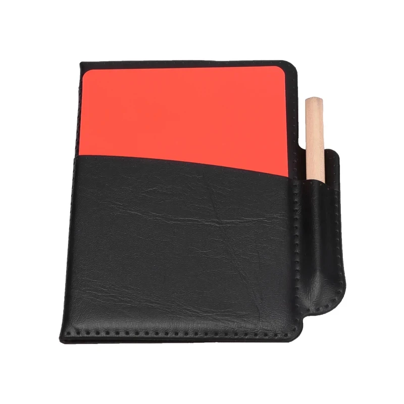 【ST】1PC Football Red And Yellow Card Set Referee Tool With Leather Wallet And Pencil Recording Paper Warning And Cards
【ST】1PC Football Red And Yellow Card Set Referee Tool With Leather Wallet And Pencil Recording Paper Warning And Cards