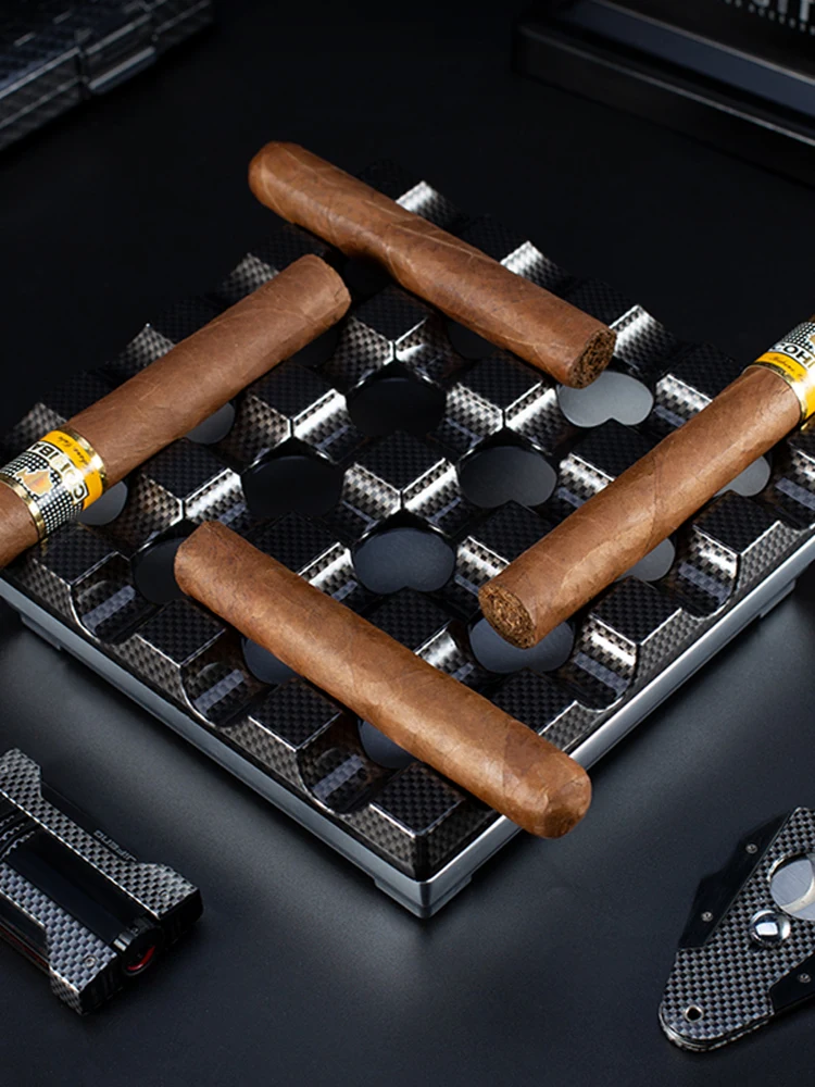 JIFENG Monsoon Cigar Smoke Extinguisher Office Black Red Gold Aluminum Alloy Crown Multi-slot Ashtray 
JIFENG Monsoon Cigar Smoke Extinguisher Office Black Red Gold Aluminum Alloy Crown Multi-slot Ashtray