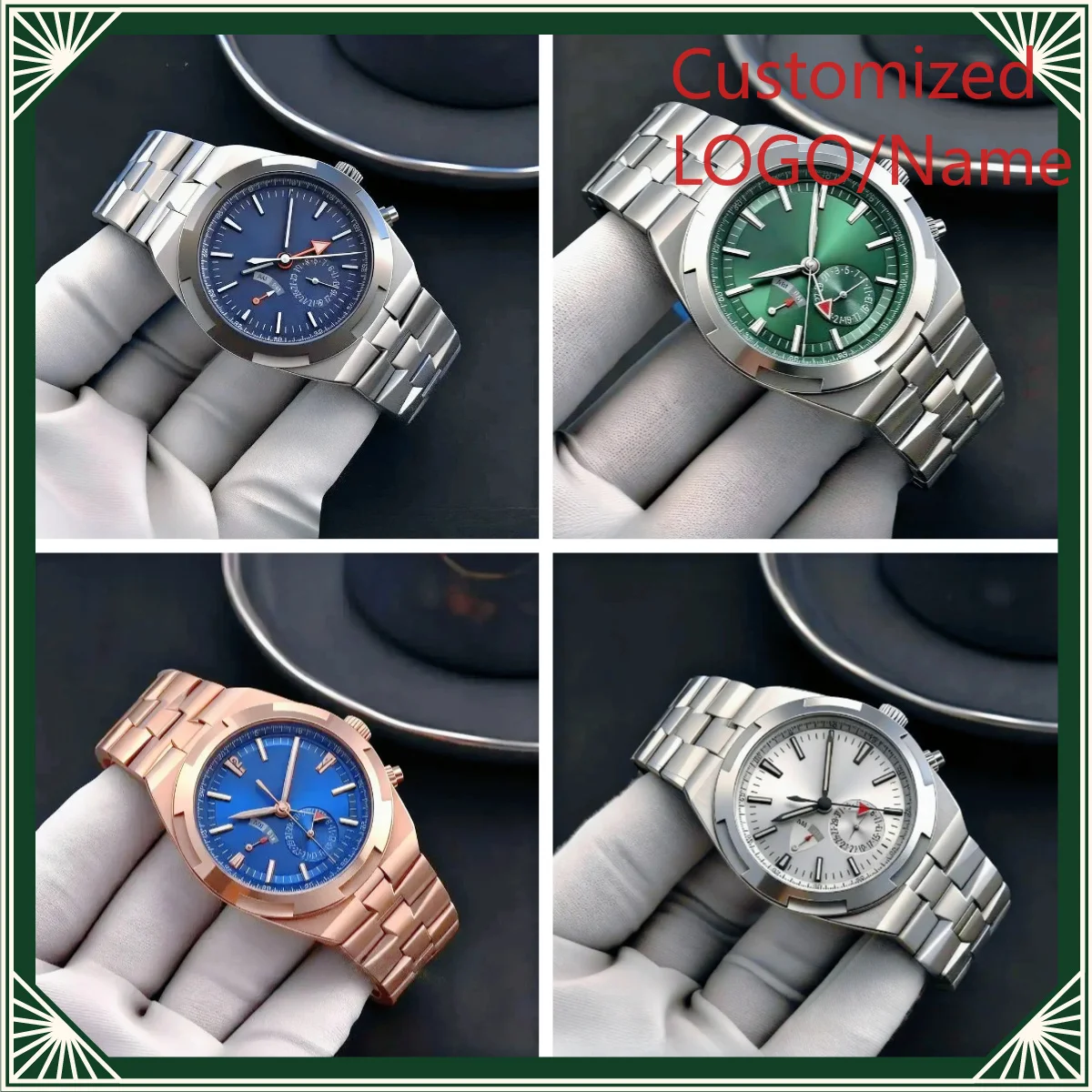 A1212 Store: Soft, Sweat-Resistant Rubber Strap, Men's Automatic Mechanical Watch, Polished Rose Gold Bezel Customized Watch
A1212 Store: Soft, Sweat-Resistant Rubber Strap, Men's Automatic Mechanical Watch, Polished Rose Gold Bezel Customized Watch