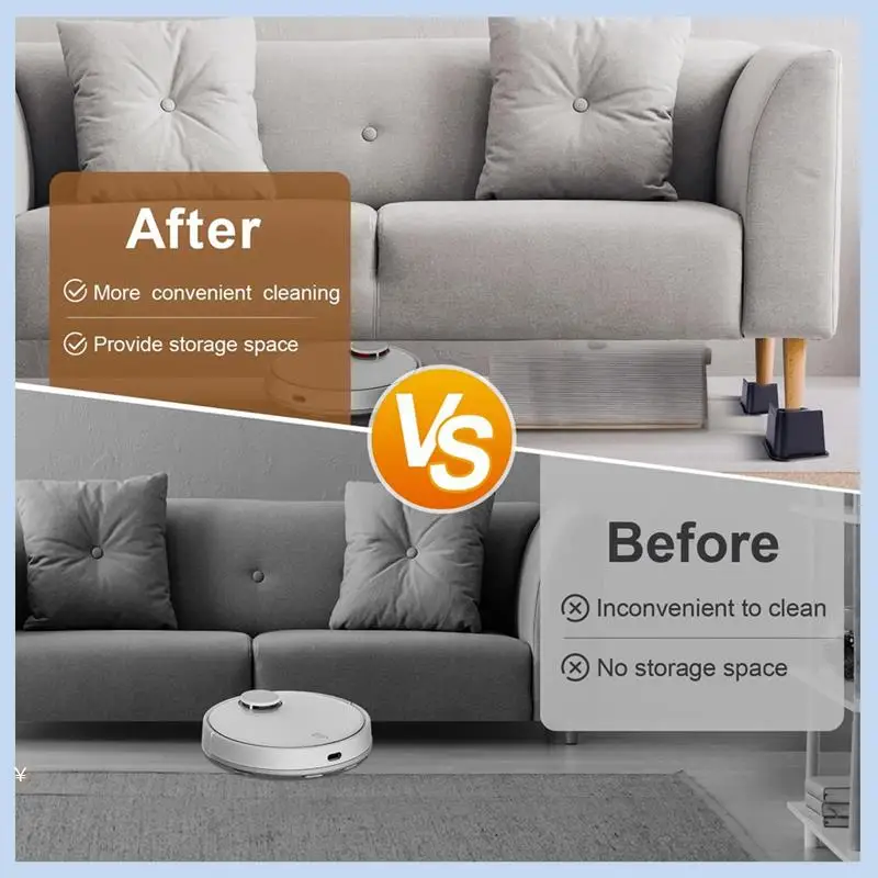 AS63-4Pcs 4 Inch Height Increase Bed Frame Heavy Duty Adjustable Furniture Frame Sofa Table And Chair Leg Frame
AS63-4Pcs 4 Inch Height Increase Bed Frame Heavy Duty Adjustable Furniture Frame Sofa Table And Chair Leg Frame