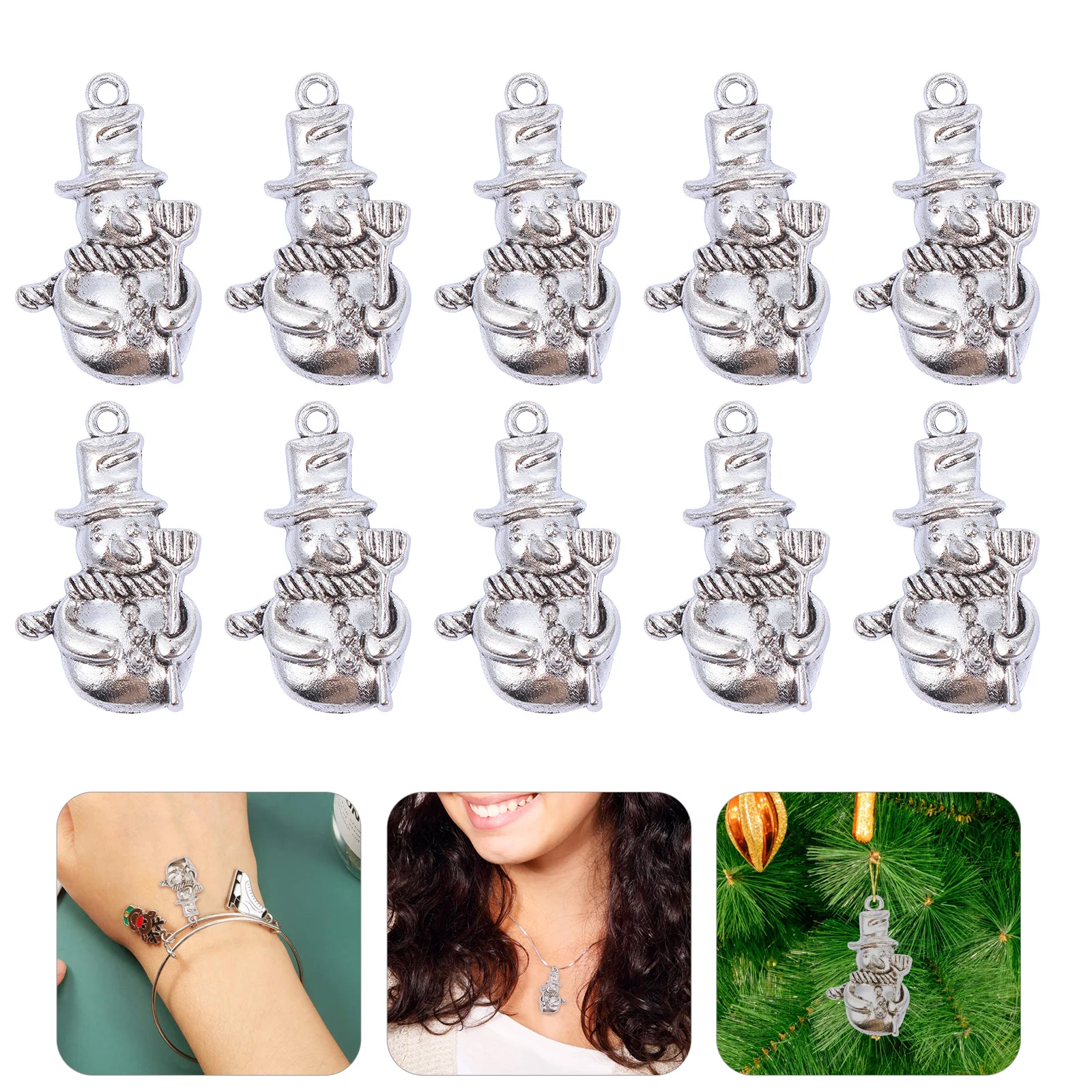 50Pcs Hanging Decoration Snowman Pendant Retro Alloy Charm for DIY Jewelry Making Anklet Phone Charm Accessory
50Pcs Hanging Decoration Snowman Pendant Retro Alloy Charm for DIY Jewelry Making Anklet Phone Charm Accessory