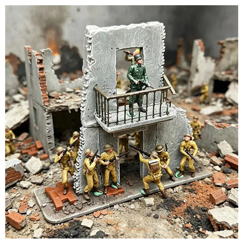 New 1/72 Scale Combat 9-Soldier Set Miniature Resin Static Doll DIY Hand Drawn Scene Decoration Toy Collectibles
New 1/72 Scale Combat 9-Soldier Set Miniature Resin Static Doll DIY Hand Drawn Scene Decoration Toy Collectibles