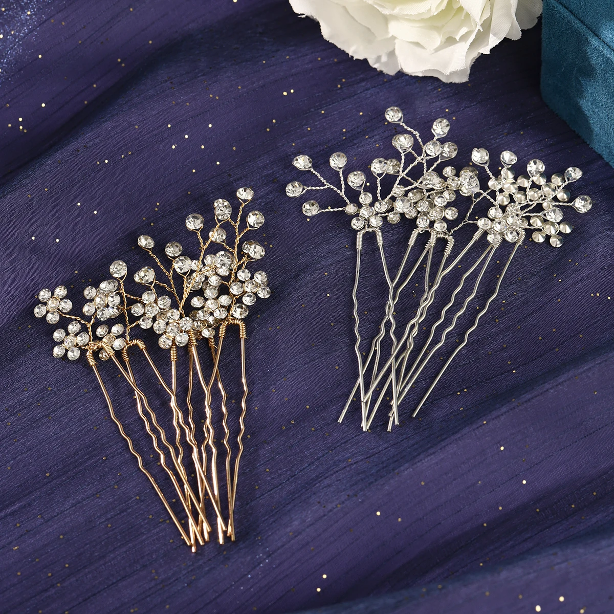 5/10PC Rhinestone Flower Delicate Hairpin Set Classic Handmade Hair Clips For Women Wedding Hair Accessories Elegant Headpieces
5/10PC Rhinestone Flower Delicate Hairpin Set Classic Handmade Hair Clips For Women Wedding Hair Accessories Elegant Headpieces