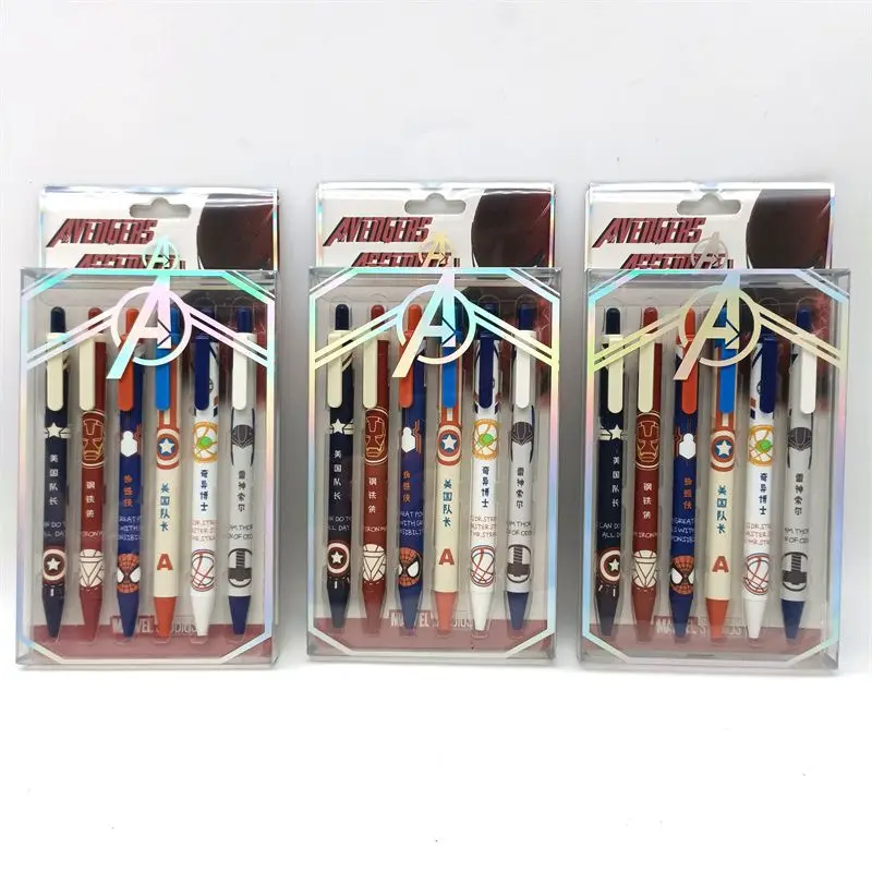 Marvel Avengers Merchandise Anime Cartoon Gel Pen Creative Personalized Student Stationery Black Click Pen Gift Wholesale
Marvel Avengers Merchandise Anime Cartoon Gel Pen Creative Personalized Student Stationery Black Click Pen Gift Wholesale