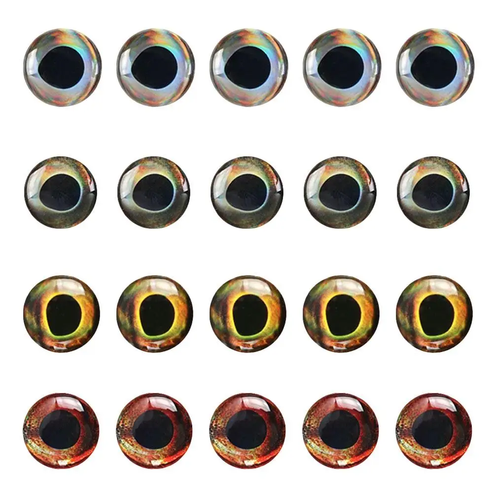 20 Pcs Simulated Fish-eye Bait Holographic Lure Eyes Fly Tying Materials Artificial Fishing Baitfish Making
20 Pcs Simulated Fish-eye Bait Holographic Lure Eyes Fly Tying Materials Artificial Fishing Baitfish Making