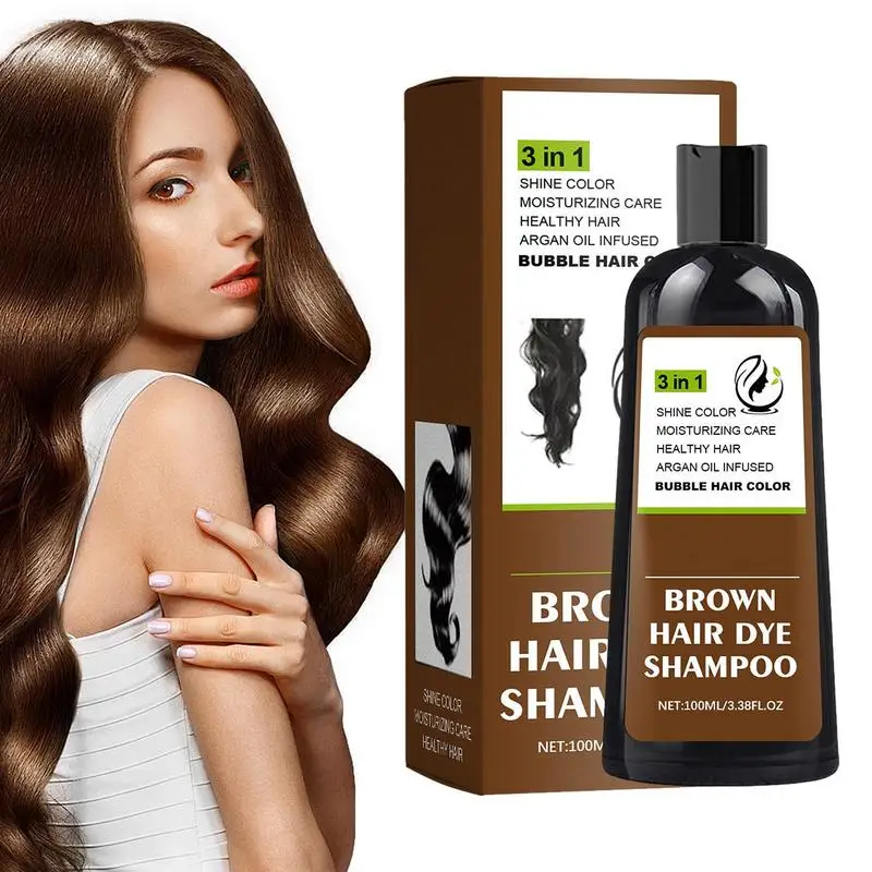 hot sale 100ml Natural Fast Hair Dye Shampoo 3 In 1 Plant Repair Essence Black Hair Color Dye Shampoo For Cover Gray White Hair
hot sale 100ml Natural Fast Hair Dye Shampoo 3 In 1 Plant Repair Essence Black Hair Color Dye Shampoo For Cover Gray White Hair