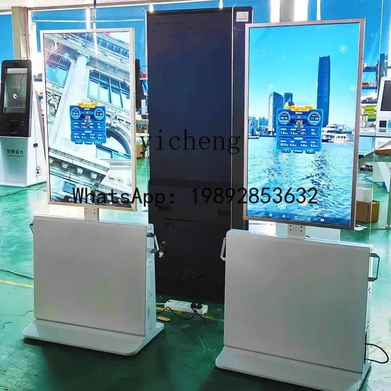 Transparent Glass Hanging Double-Sided Screen Advertising Machine Double-Sided Display Cabinet Double-Sided Display
Transparent Glass Hanging Double-Sided Screen Advertising Machine Double-Sided Display Cabinet Double-Sided Display