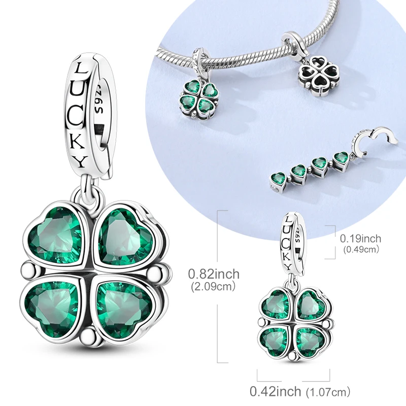 Original 925 Sterling Silver Charms Universal Clasp Magnetic Four-Clover Pendant Fit Original Bracelet Necklace Women DIY Gift
Original 925 Sterling Silver Charms Universal Clasp Magnetic Four-Clover Pendant Fit Original Bracelet Necklace Women DIY Gift