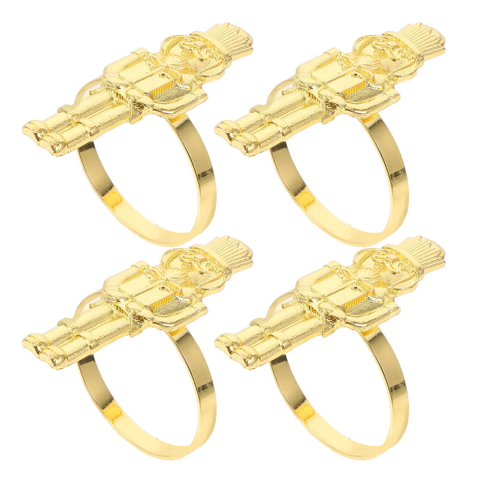 4pcs Nutcracker Napkin Rings Alloy Table Decoration For Christmas Banquet Wedding Party Home Restaurant Use Serviette Buckle
4pcs Nutcracker Napkin Rings Alloy Table Decoration For Christmas Banquet Wedding Party Home Restaurant Use Serviette Buckle