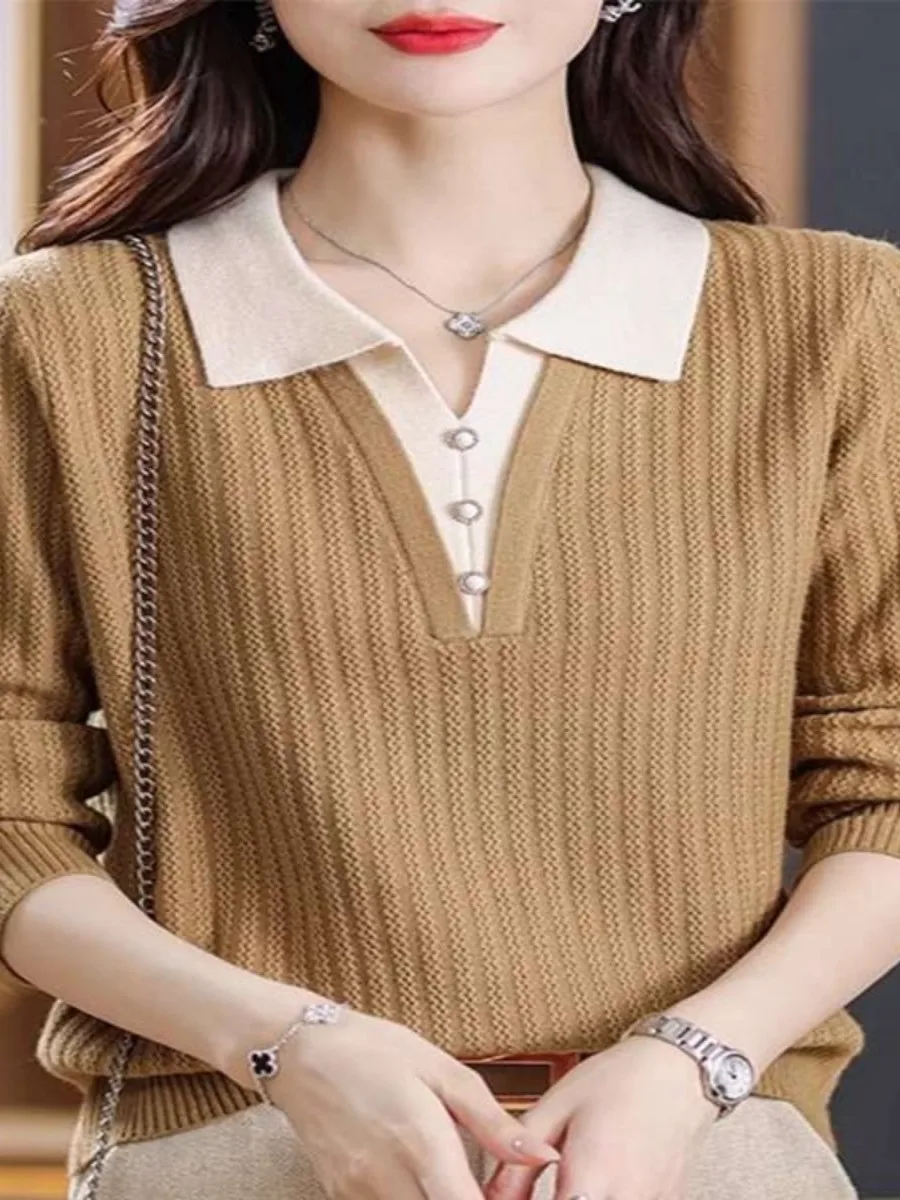 Women's Knitted Neck Top Faux Two-Piece Ensemble Autumn Winter Fashionable Versatile Base Layer Multi-Piece Set
Women's Knitted Neck Top Faux Two-Piece Ensemble Autumn Winter Fashionable Versatile Base Layer Multi-Piece Set
