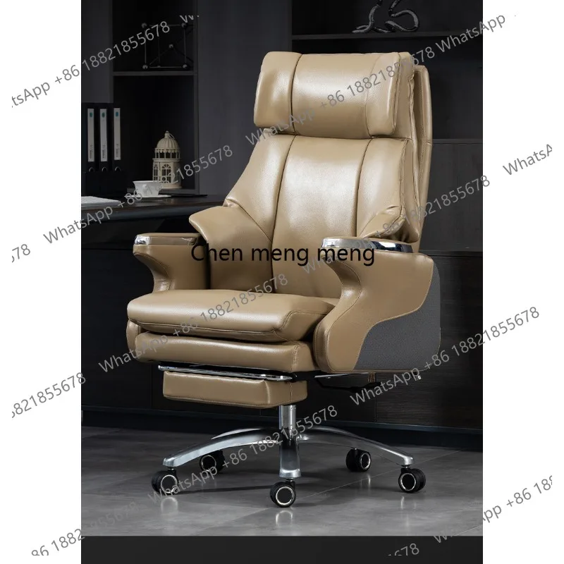 High-end light luxury reclining boss real cowhide computer chair comfortable and sedentary office sofa seat
High-end light luxury reclining boss real cowhide computer chair comfortable and sedentary office sofa seat