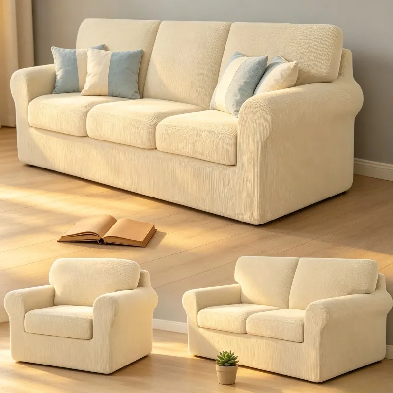 Stretch Full Wrap Sofa Cover Non Slip Elastic Couch Slipcover Seat Cushion Protector For Living Room Set
Stretch Full Wrap Sofa Cover Non Slip Elastic Couch Slipcover Seat Cushion Protector For Living Room Set