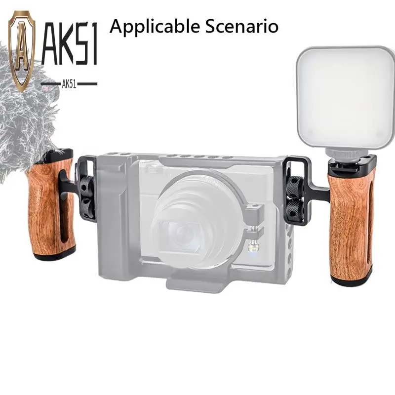 AK51-Wooden Hand Grip For Photo Expand Cage Wooden Handle Grip Cold Shoe For Mic Video Light
AK51-Wooden Hand Grip For Photo Expand Cage Wooden Handle Grip Cold Shoe For Mic Video Light