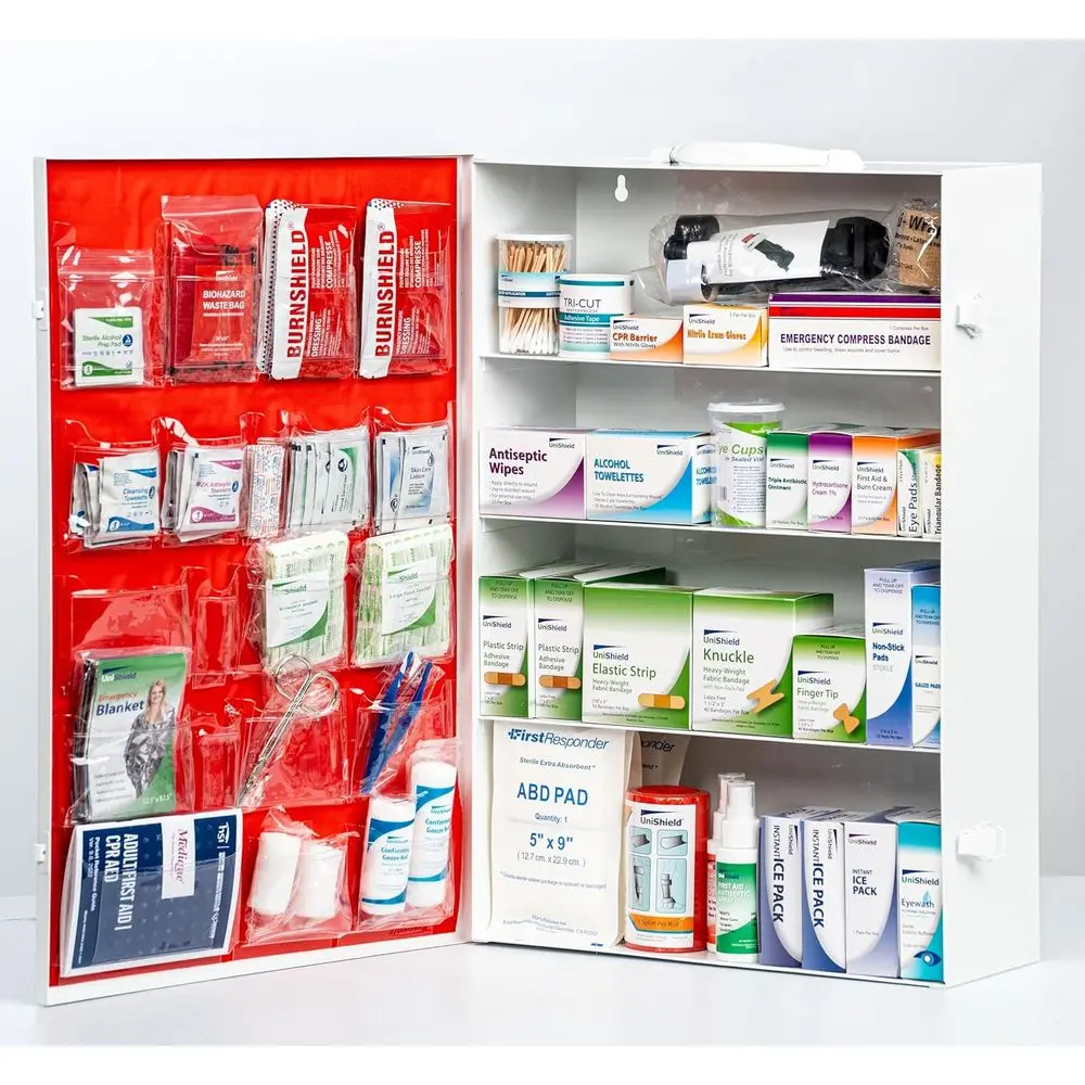 4-Shel Metal 1st Aid Cabinet Class B, Large acity irst Aid Wall Mount Medicine Cabinet, Secure Metal Med Box with Easy Acc, Exce
4-Shel Metal 1st Aid Cabinet Class B, Large acity irst Aid Wall Mount Medicine Cabinet, Secure Metal Med Box with Easy Acc, Exce