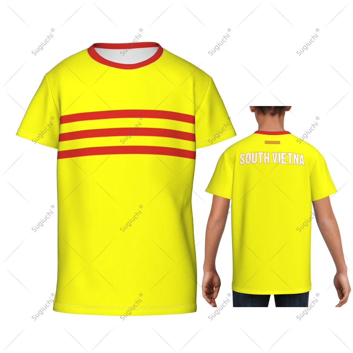 South Vietnam Flag Youth 3D Sports Mesh T-shirts For Kids Boy/Girl Tees Running Bike Soccer Tennis Football
South Vietnam Flag Youth 3D Sports Mesh T-shirts For Kids Boy/Girl Tees Running Bike Soccer Tennis Football