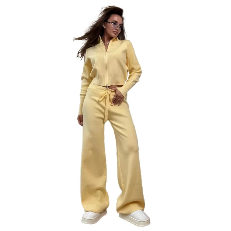 Вязаный комплект Selfdom на молнии, европейско-американский осенне-зимний новый темпераментный пригородный комплект с двумя открытыми молниями, облегающий свитер
Вязаный комплект Selfdom на молнии, европейско-американский осенне-зимний новый темпераментный пригородный комплект с двумя открытыми молниями, облегающий свитер