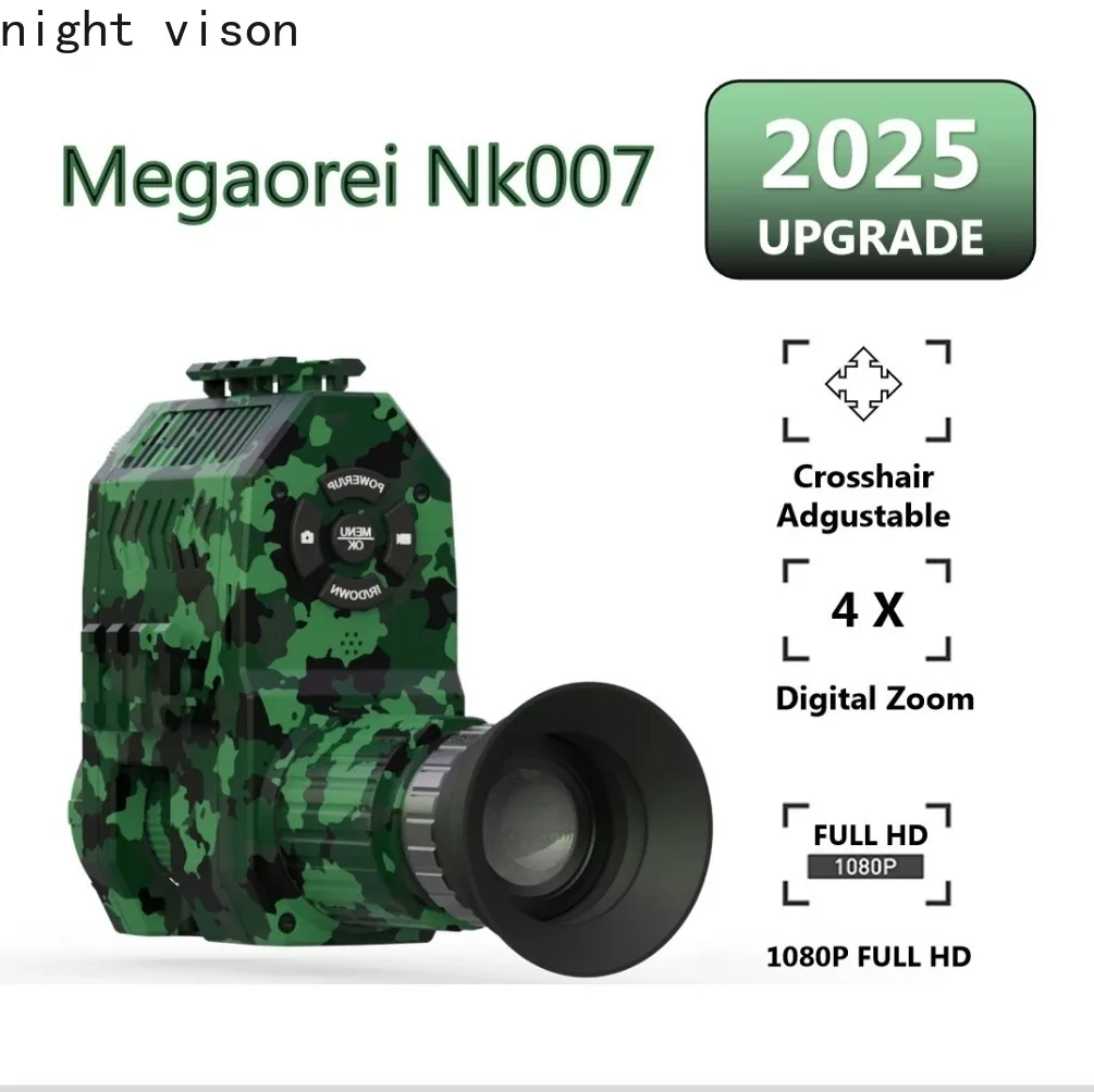 РаспродажаMegaorei NK007 2026 Новая инфракрасная камера-телескоп поколения 1080P для ночной охоты-5X цифровой зум для охоты
РаспродажаMegaorei NK007 2026 Новая инфракрасная камера-телескоп поколения 1080P для ночной охоты-5X цифровой зум для охоты