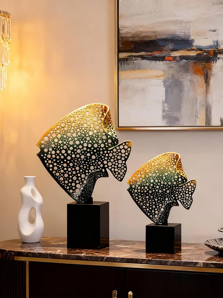 Metal Fish Figurine Abundant Wealth Ornament Luxury Decor Living Room TV Cabinet Entrance Wine Cabinet Housewarming Present
Metal Fish Figurine Abundant Wealth Ornament Luxury Decor Living Room TV Cabinet Entrance Wine Cabinet Housewarming Present