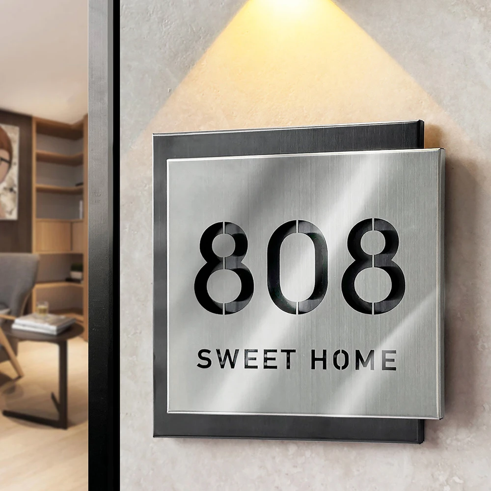 Custom Square Modern Residential Address Sign House Number Metal Signs Villa Home Number Plaque Door Plate Office Backdrop Decor
Custom Square Modern Residential Address Sign House Number Metal Signs Villa Home Number Plaque Door Plate Office Backdrop Decor