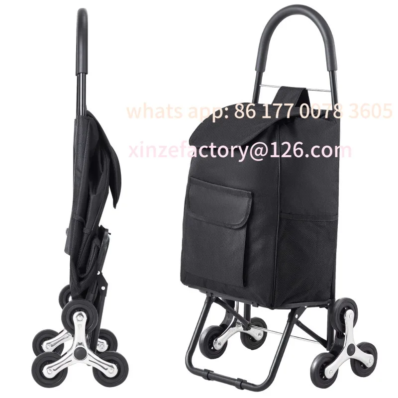 Customizable 36L110Lbs Grocery Cart Folding Shopping Cart Hand-pulled Trolley Household Portable Storage Stair Climbing Handcart
Customizable 36L110Lbs Grocery Cart Folding Shopping Cart Hand-pulled Trolley Household Portable Storage Stair Climbing Handcart
