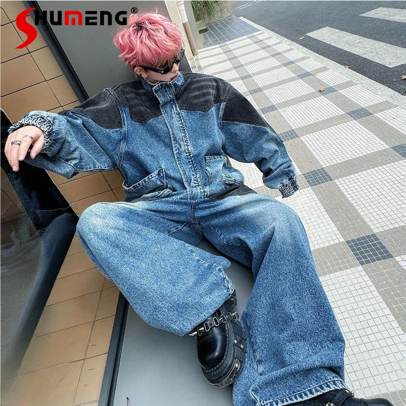 Men's 2026 Spring New Comfort Sets Fashion 2pcs Color Matching Large Pocket Long Sleeve Denim Jackets Jeans Chic Two-Piece Sets
Men's 2026 Spring New Comfort Sets Fashion 2pcs Color Matching Large Pocket Long Sleeve Denim Jackets Jeans Chic Two-Piece Sets