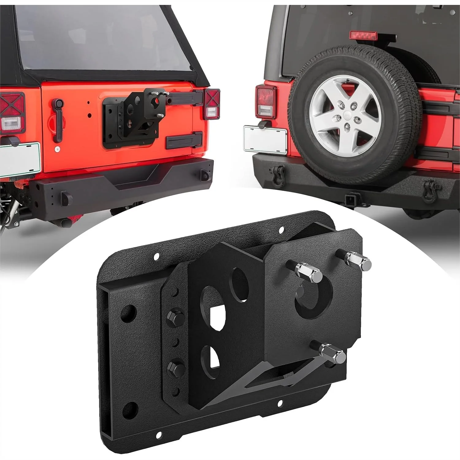 Adjustable Spare Tire Lift for 2007-2018 Jeep Wrangler JK JKU Unlimited Heavy Duty Carrier up to 40 inches Wheel Holder Rack
Adjustable Spare Tire Lift for 2007-2018 Jeep Wrangler JK JKU Unlimited Heavy Duty Carrier up to 40 inches Wheel Holder Rack