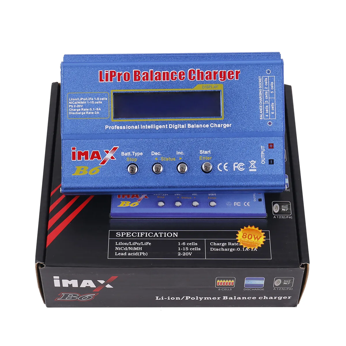 B6 80W balance charger model aircraft lithium battery multi-function full set of assembled wires and charging plates multi-axle
B6 80W balance charger model aircraft lithium battery multi-function full set of assembled wires and charging plates multi-axle