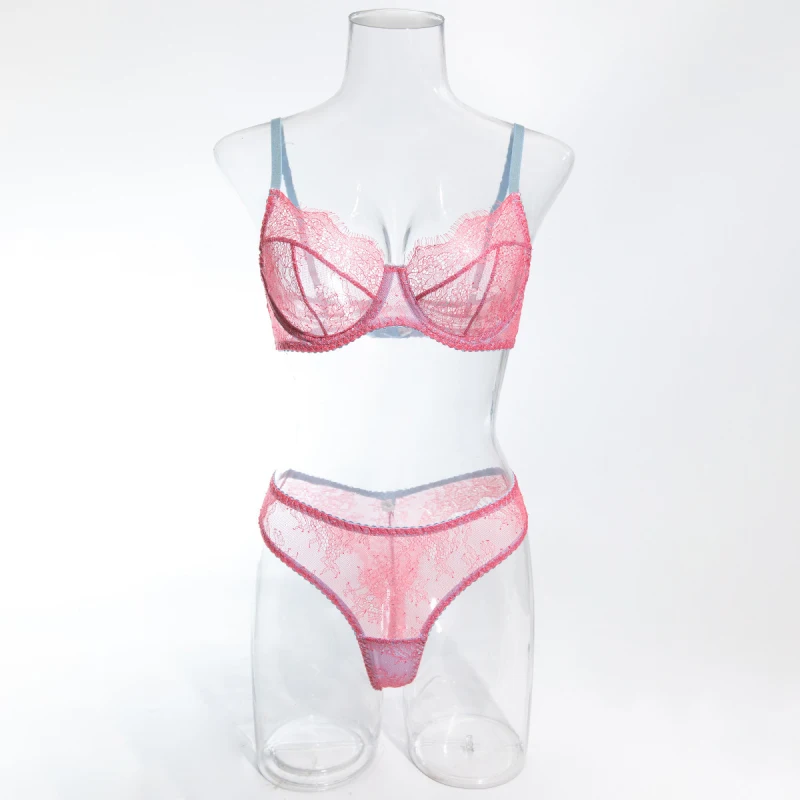 Bikini lace bra with eyelash trim, comfortable, sheer, thin, pure desire lingerie
Bikini lace bra with eyelash trim, comfortable, sheer, thin, pure desire lingerie