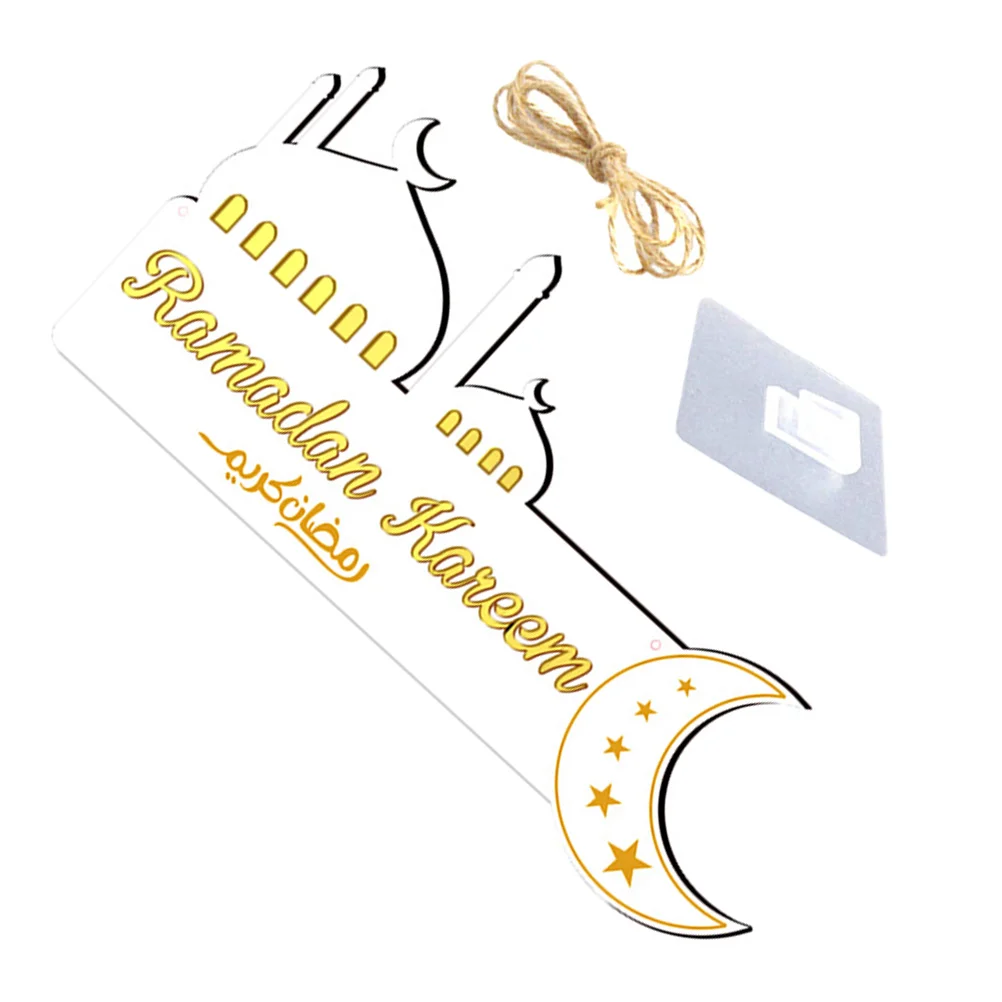 Wooden Hanging White Gold Ramadan Hanging Sign Eid Ramadan Sign Basswood Pendant Home Party Porch Wall Decoration
Wooden Hanging White Gold Ramadan Hanging Sign Eid Ramadan Sign Basswood Pendant Home Party Porch Wall Decoration