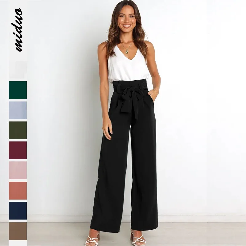 European and American Style Workplace Women's Trousers Casual Wide-leg Trousers with Belt Temperament Commuting Trousers Summer
European and American Style Workplace Women's Trousers Casual Wide-leg Trousers with Belt Temperament Commuting Trousers Summer