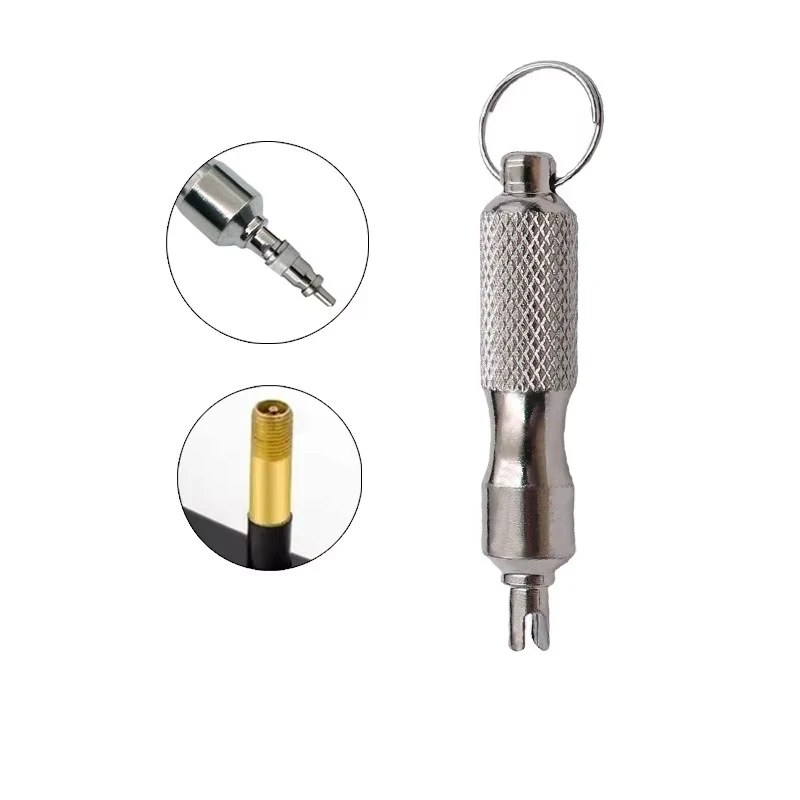 1/2/4pcs Universal Tire Repair Screwdriver Stainless Steel Antirust Tyre Valve Core Remover Tool with Key Ring Tire Valve Wrench
1/2/4pcs Universal Tire Repair Screwdriver Stainless Steel Antirust Tyre Valve Core Remover Tool with Key Ring Tire Valve Wrench
