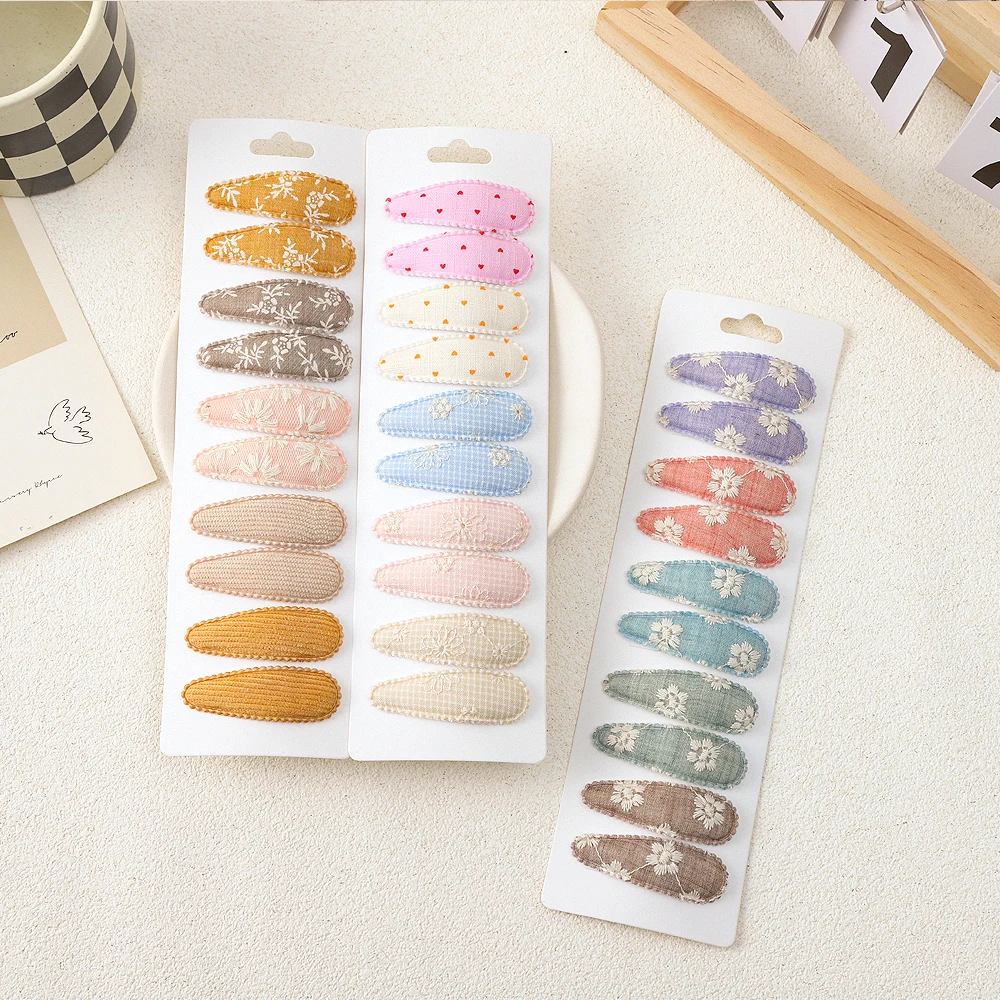 10Pcs/Lot Baby Girls Cotton Hair Clips Print Flower Fabric Plaid BB Hairpins Kids Headwear Hairgrips Hair Accessories
10Pcs/Lot Baby Girls Cotton Hair Clips Print Flower Fabric Plaid BB Hairpins Kids Headwear Hairgrips Hair Accessories